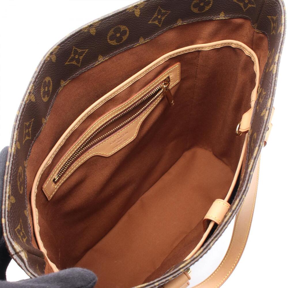 Louis Vuitton Monogram Tote Leather Bag Brown Canvas Vavin